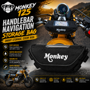 Waterproof Handlebar Phone Mount & Navigation Holder for Honda Monkey 125 (2018–2023)