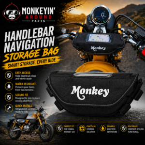 Waterproof Handlebar Phone Mount & Navigation Holder for Honda Monkey 125 (2018–2023)