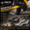 Rear Passenger Foot Peg Bracket Kit – Honda Monkey 125 (2018–2023) Billet Aluminum Footrests