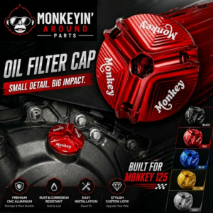 Honda Monkey 125 Monkey Logo Engine Oil Filler Cap Cover
