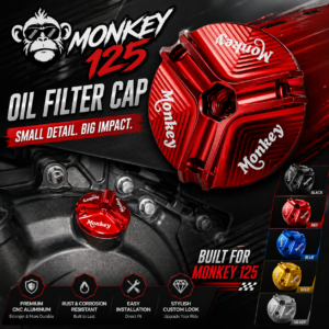 Honda Monkey 125 Monkey Logo Engine Oil Filler Cap Cover