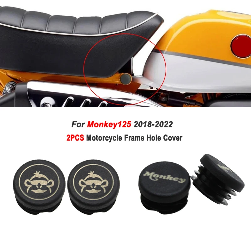 Frame Hole Cover Caps (2PCS) – Honda Monkey 125 (2018–2022) Frame Plug Set